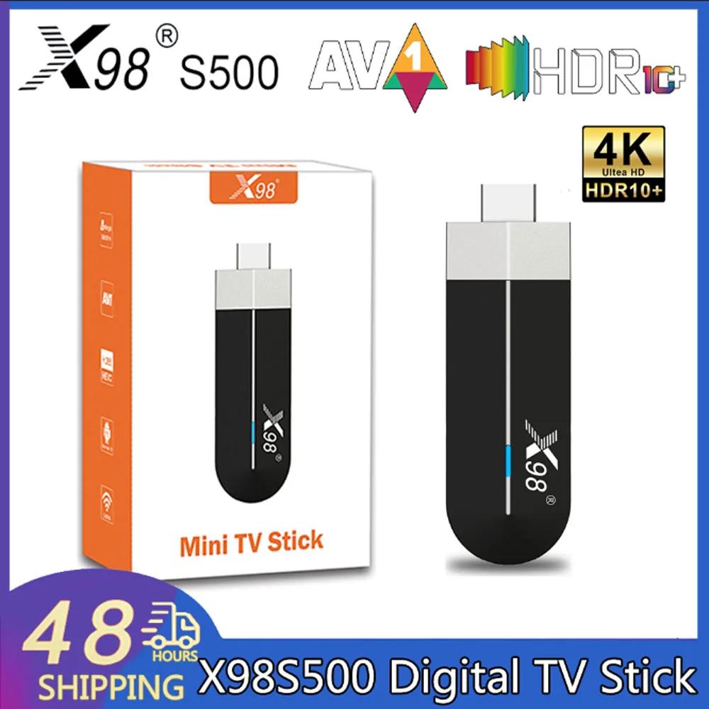Ʈ TV ڽ ̴ TV ƽ, X98S500, HD 4K Amlogic S905Y4, ȵ̵ 11.0, 2.4G  5G  , BT4.X + AV1, 100M LAN, X98, S500 